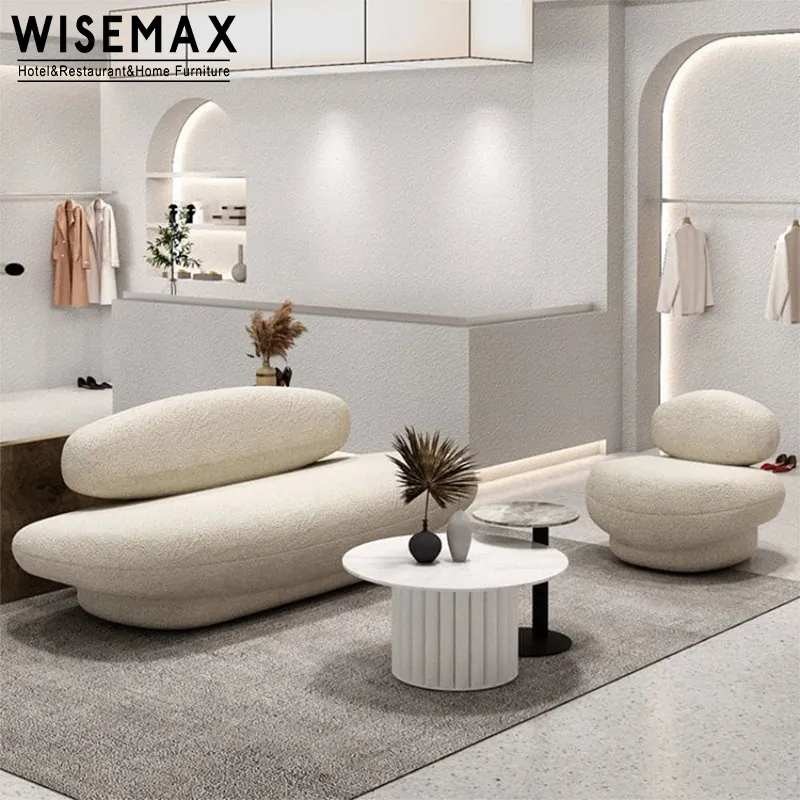 Wisemax Đồ Nội Thất Ánh Sáng Sang Trọng Phòng Khách Căn Hộ Vẻ Đẹp Nhà Người Ngoài Hành Tinh Thiết Kế 2 Ghế Sofa Cho Nhà Khách Sạn Biệt Thự