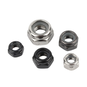 Bán Buôn Nickel Mạ Hex Khóa Nut Kẽm Mạ Màu Đen Sắt Nylon Tự Khóa Nut Cho An Toàn Buộc Các Loại Hạt - Product Image 2