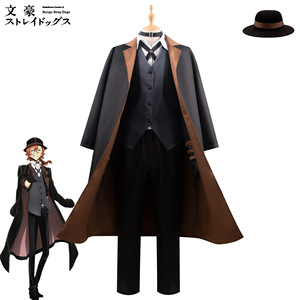 Bungo Stray Dogs Anime Cosplay Trang Phục Set-Akiko Yosano & Chuya nakahara Người Lớn Người Đàn Ông Của Polyester Top & Quần Cho Halloween - Product Image 1