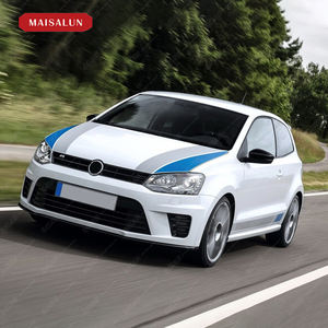 Upgrade Body Kit untuk Volkswagen VW POLO 11-17 ke Gaya WRC <span class=keywords><strong>Bodykit</strong></span> Bumper Depan Bumper Belakang Side Skirt Grille - Product Image 3