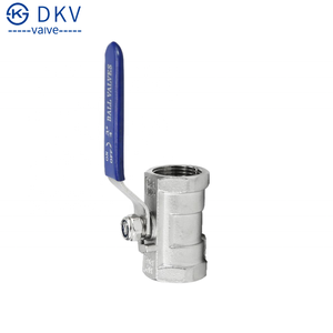 DKV 201 304 316 из нержавеющей стали цельный Шаровой Клапан 1000WOG BSP NPT резьбовой SS304 1 шт. ручной шаровой клапан для контроля расхода воды - Product Image 1