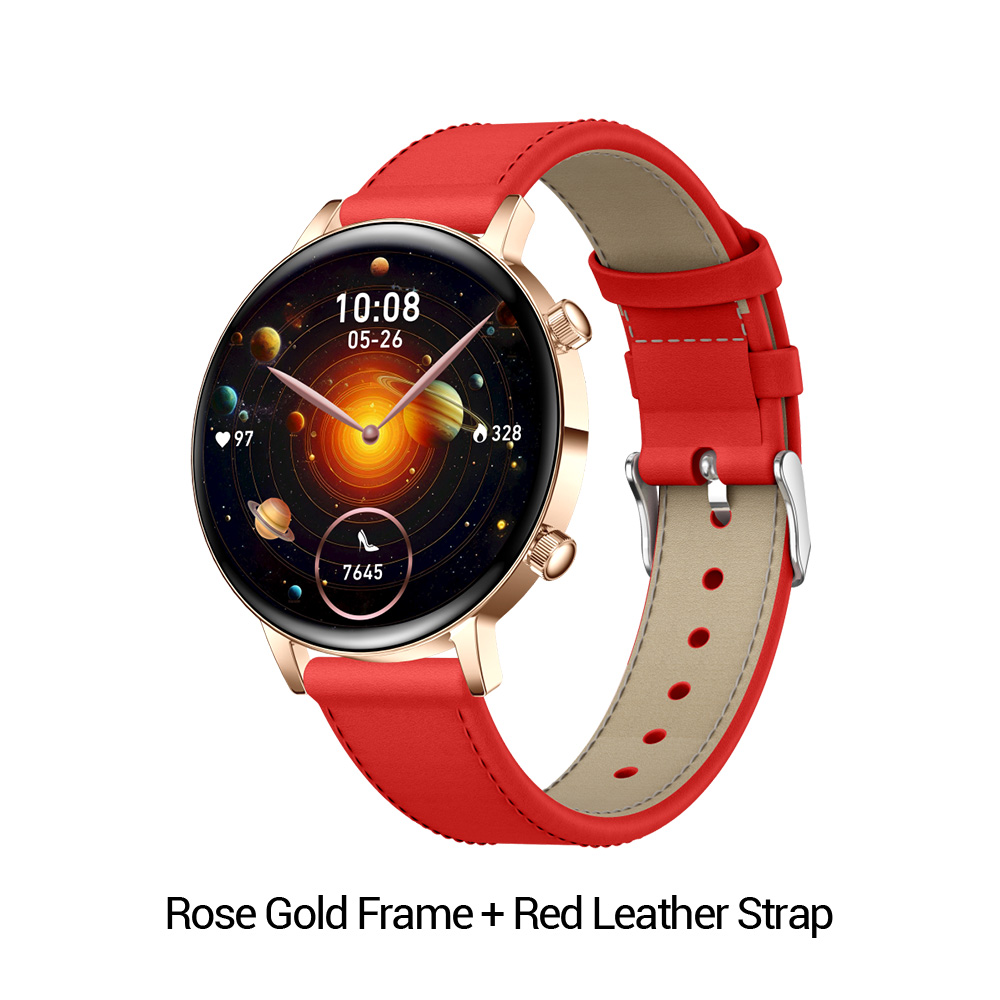 Bracelet en cuir rouge