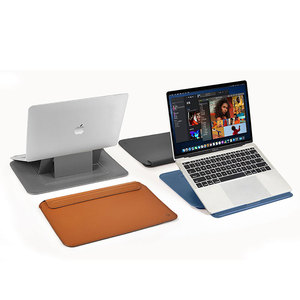 WIWU custodie pieghevoli per Laptop per Macbook Pro 14.2 ipad Air borsa per Laptop portatile custodia in pelle PU per MacBook Air 15/16 con supporto - Product Image 6