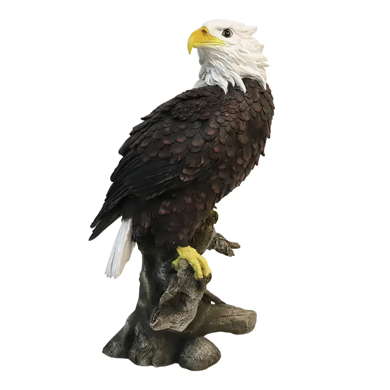 도매 실물 크기 수지 독수리 장식 미국 독수리 동상 조각 테이블 장식