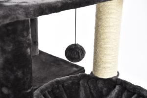 XL boyutu 74 inç uzun aktivite merkezi istikrarlı rahat levrek 2 kınamak kedi ağacı kulesi Scratching mesajları ile - Product Image 3