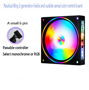 RGB-cambio de color rápido, flash, temperatura de color controlado por ordenador de escritorio, silencioso, ventilador de caja - Product Image 5