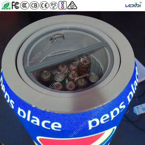 Refrigerator Cans <strong>LED</strong> <strong>Display</strong> 50L Cooler Space WiFi USB LAN 4G 5g APP Control <strong>Programmable</strong> Beer Drink Commercial Advertising - Product Image 5