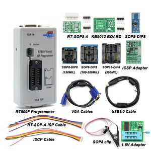 Programmatore RT809F + 11 adattatori + clip sop8 IC + CD + 1.8V / SOP8 adattatore VGA LCD ISP programmatore adattatore universale programmatore