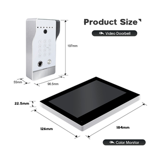 Sistema de timbre de puerta de apartamento de metal completo OEM más nuevo sistema de videoportero de construcción con cámara para el hogar