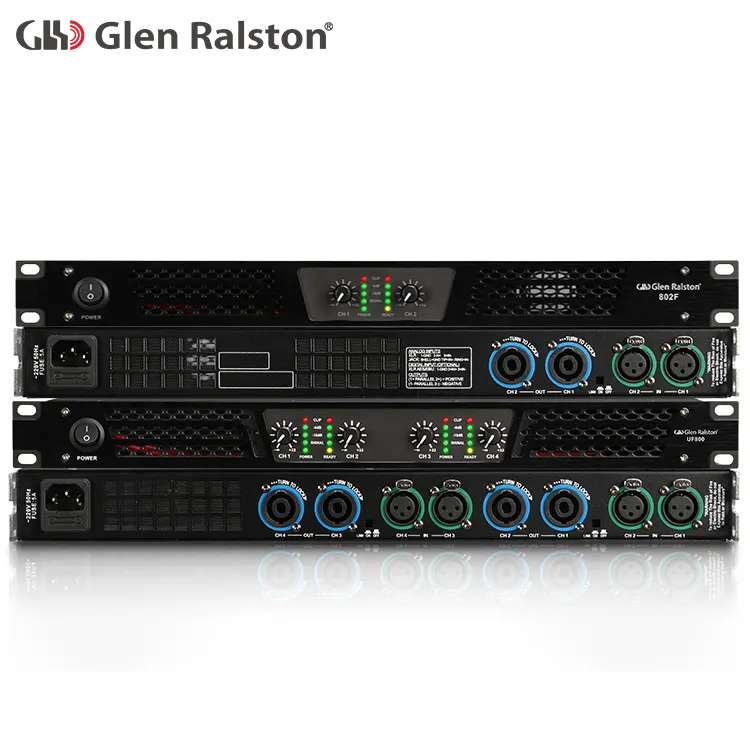 Glen Ralston Professional 400 watt 4 channel audio high dj audio mixer for Disco outdoor concerts