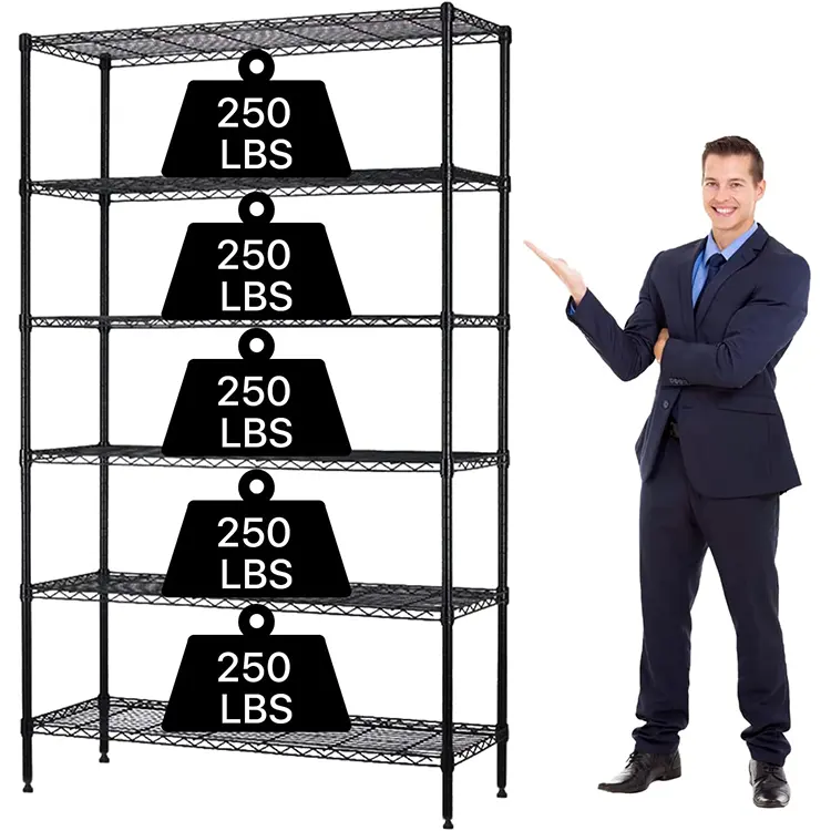 Wholesale Price Black Metal Steel Nsf Approval Wire Shelves Shelf Rack