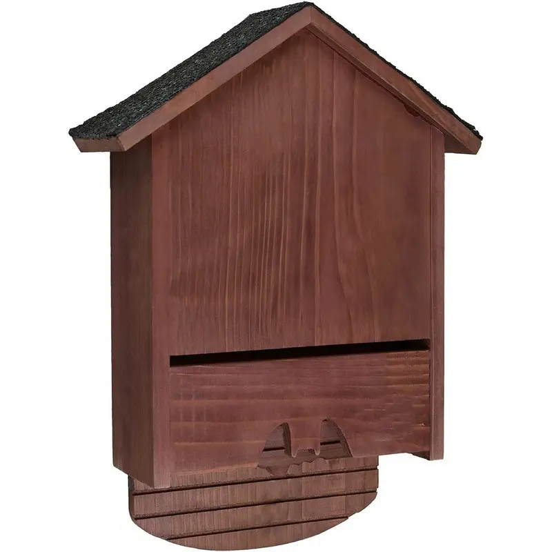 Handcrafted Bat Box with Shingles for Added Warmth in Bat Houses for outdoors