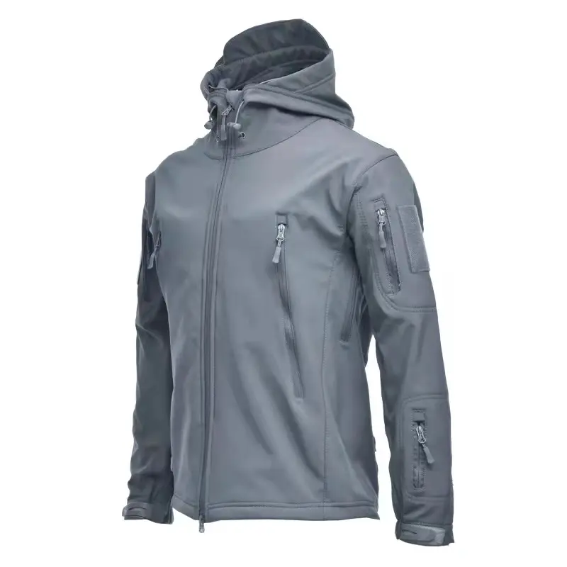 Sonbahar ve kış aylarında erkekler ve kadınlar için açık ceketler artı kadife yastıklı su geçirmez kamuflaj dağcılık ceket.