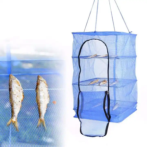 Mydays <strong>Tech</strong> Multi-sizes 4 Layers Durable Moistureproof Strong Foldable Hanging Fish Dry <strong>Net</strong> for Shrimp Fruit Vegetables Herb - Product Image 1