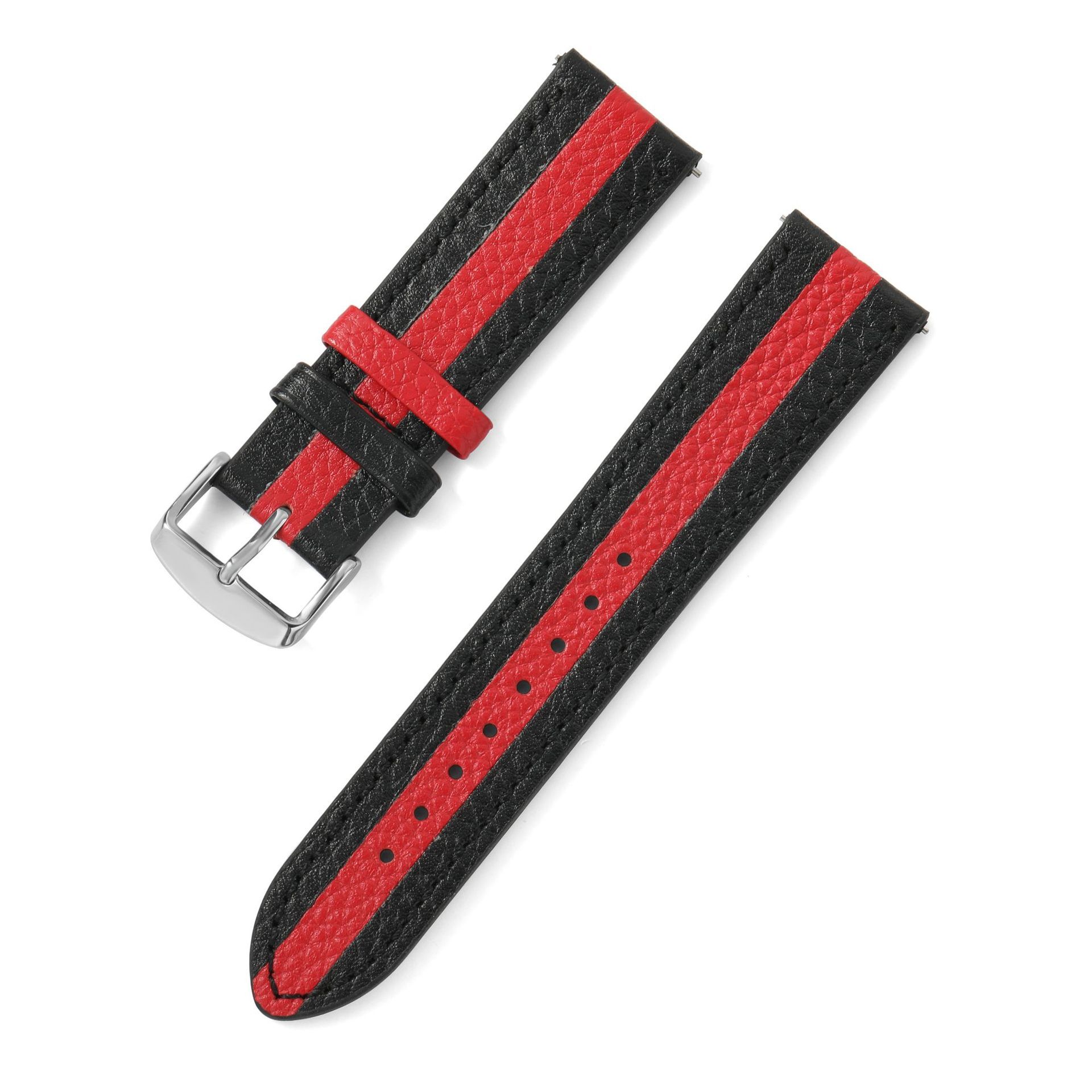 Black with red