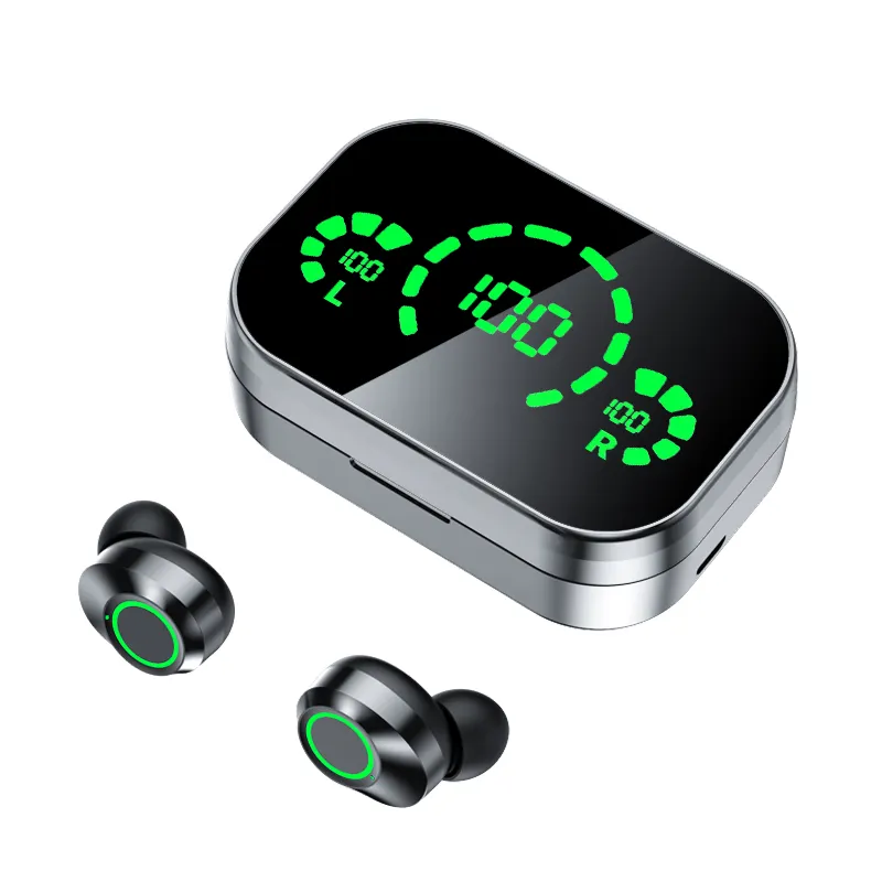 Gương Mini Earbuds Tai nghe TWS điều khiển cảm ứng LED hiển thị không dây bt5.3 thể thao tai nghe trong tai tai nghe