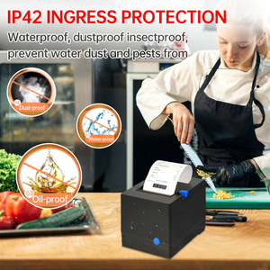 Print-Rite PR-80V 80mm Thermal Receipt <strong>Printer</strong> with USB LAN Auto Cutter for POS System - Product Image 5
