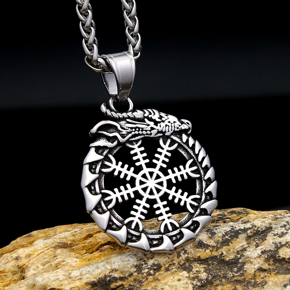 Steel-colored pendant