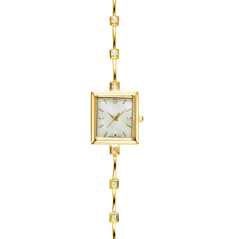 가벼운 럭셔리 얇은 리본 스퀘어 쿼츠 시계 절묘한 복고풍 석영 시계 패션 석영 시계 여성