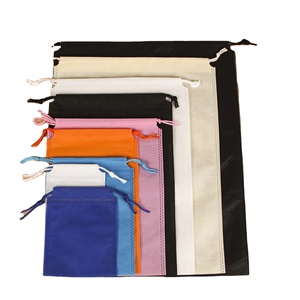 Bolsa no tejida barata colorida personalizada con cordón, bolsas promocionales reutilizables para el polvo de zapatos, bolsa no tejida con cordón para uso diario - Product Image 1