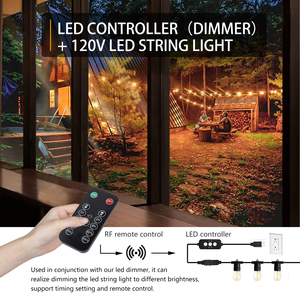 Cadena de luces <span class=keywords><strong>LED</strong></span> para patio exterior, 18/2 SJ27272727ft 10 bombillas impermeables de grado comercial - Product Image 4