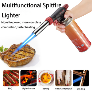 Debang Xách Tay Ẩm THỰC Gas <span class=keywords><strong>Torch</strong></span> Nhẹ Hơn Màu Xanh Ngọn Lửa Sưởi Ấm Máy Bay Phản Lực <span class=keywords><strong>Torch</strong></span> Cho Nấu Ăn Refillable - Product Image 2