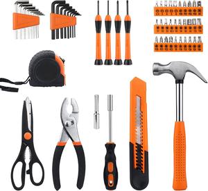 Peaktop 126件套通用手动工具包，带塑料工具箱储物箱，手动工具包 - Product Image 4