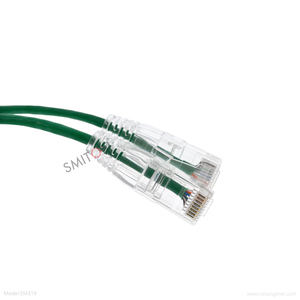 超薄UTP CAT6A接插线非屏蔽接插线28AWG 30AWG CAT6a UTP聚氯乙烯透明靴RJ45接插线1m - Product Image 5
