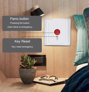 Panik alarm des kabel gebundenen Systems NC/NO/COM-Ausgangs taste Zurücksetzen der Panik taste Sicherheits alarm Notfall-Panik taste - Product Image 2