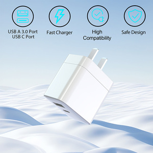 New Trending USB-C PD 20W Dual Port Wall <strong>Charger</strong> Quick Charging 18W USB A+C Universal <strong>Charger</strong> Adapter for <strong>All</strong> Mobile Phones - Product Image 4