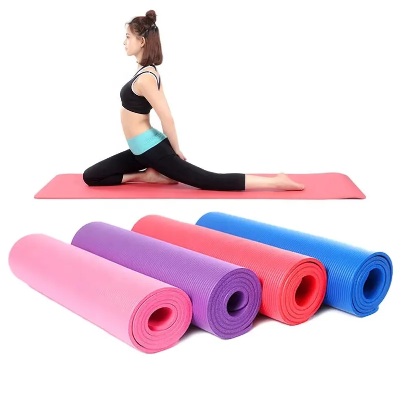 Commercio all'ingrosso NBR antiscivolo Logo personalizzato TPE Yoga ECO Friendly Mats Pilates Set Strap per le donne