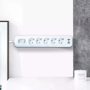 最佳价格家用矩形智能2m扁平插头电源板插座扩展，带5个插座Usb 3端口 - Product Image 3