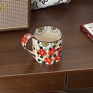Toptan fabrika fiyat yaratıcı çiçek desen avrupa tarzı çay bardağı çay ve mike için - Product Image 3