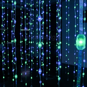<strong>DMX</strong> Pixel Disco Light DJ Party <strong>LED</strong> Lights Curtain Stage RGB <strong>LED</strong> <strong>String</strong> Lighting 3D Crystal Ball Stage Decoration - Product Image 4