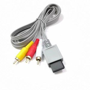 สายชาร์จอะแดปเตอร์สายสัญญาณวิดีโอและเสียง1.8 3 RCA สำหรับเครื่องนินเทนโด Wiis คอนโซลสายคอมโพเนนต์ - Product Image 1