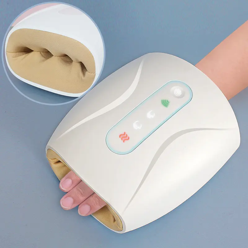 Masajeador de manos eléctrico inalámbrico, máquina de terapia de punto de compresión para artritis, alivio del dolor