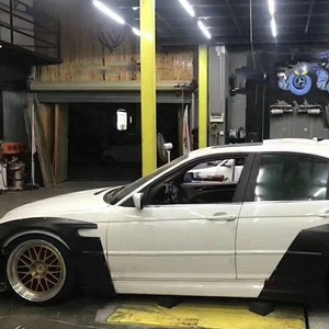 カーパーツフロントリップディフューザーサイドスカートスポイラートランクウィングFRPワイドボディキットBMW3シリーズM3E46クーペボディキット用 - Product Image 6