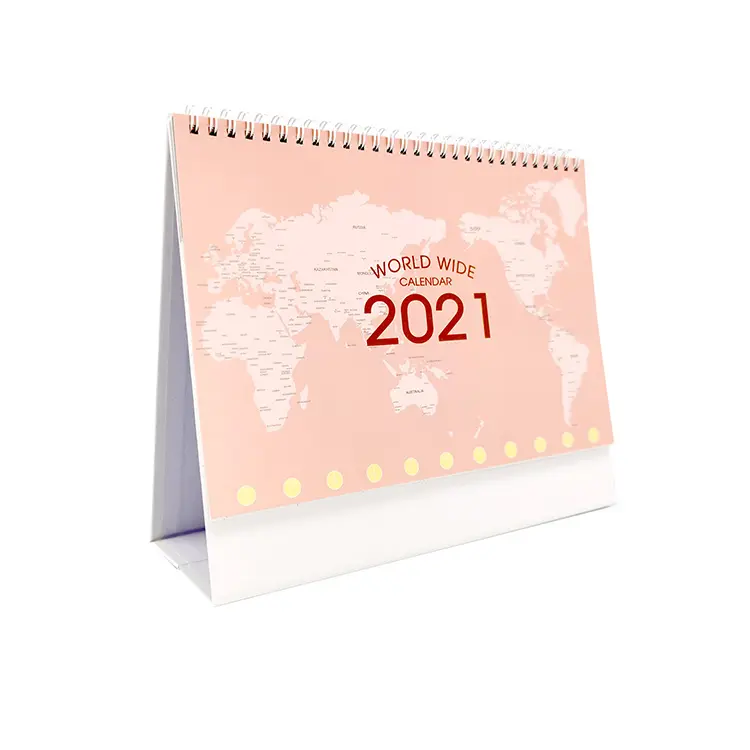 2021 custom christmas calender special print triangle daily desk calender table calender