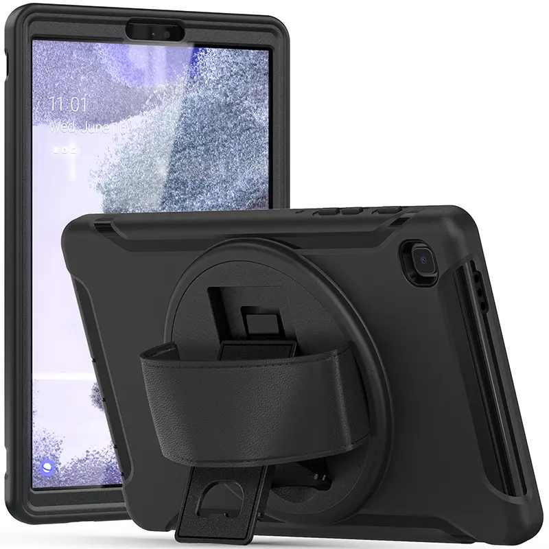 Funda con soporte giratorio 360 ° para tableta Samsung Galaxy Tab A7 LITE, funda protectora híbrida de TPU de 8,7 pulgadas a prueba de golpes