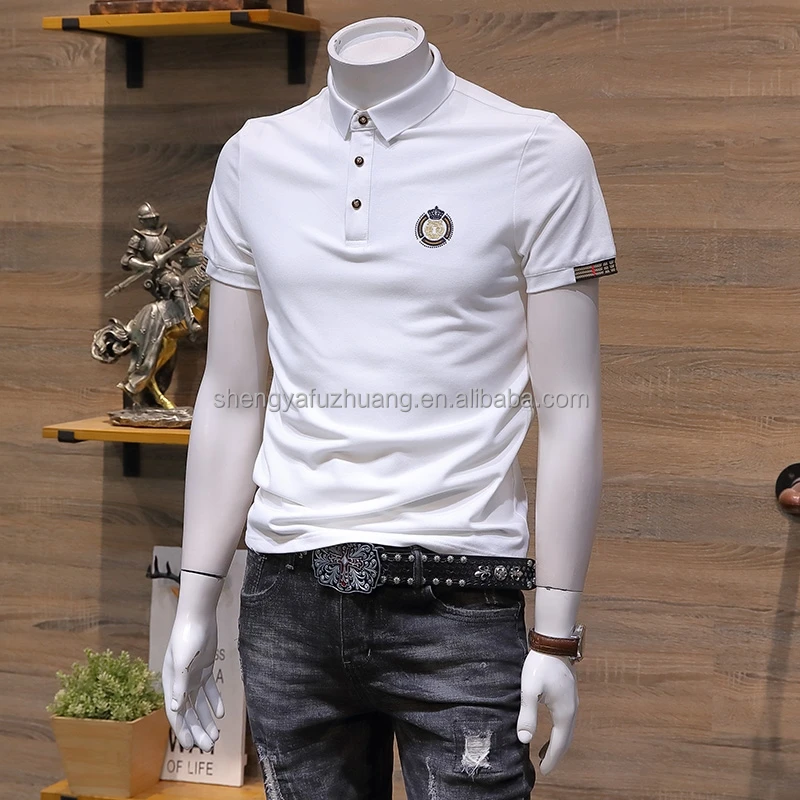 Wholesale Cotton Plain Blank Casual Quick Dry Breathable Short Sleeve Men Clothes comfortable Print Golf Polo Tee Shirts