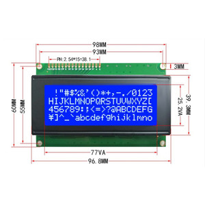 LCD2004 I2C 2004A Modul 20x4 Blauer grüner Bildschirm HD44780 Zeichen-LCD für Arduino mit seriellem IIC/I2C-Schnittstellenadapter