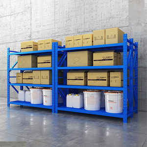 Portabottiglie da magazzino per Garage-portabottiglie regolabili per pallet | Scaffalature metalliche in acciaio portapacchi leggero - Product Image 2
