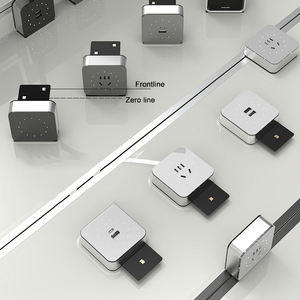 Wall Surface Mounted Smart Kitchen Office Rail Power Track <strong>System</strong> Socket Power Track Outlet With <strong>Type</strong> C USB Removable Adapter - Product Image 4