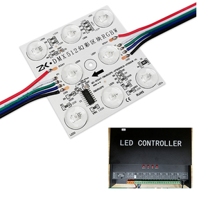 โมดูลไฟ LED RGBW ควบคุมโดยโมดูล PCB DMX512สำหรับกล่องไฟสัญญาณ LED - Product Image 1