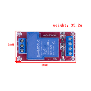 Módulo de relé de aislamiento bidireccional de 5V 30A, disparador de nivel alto/bajo, módulo de relé de 1 canal 5V 30A + electrónico con optoacoplador - Product Image 5