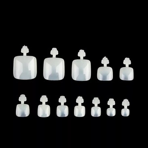 Fortrend 600個ネイルアクセサリー人工つま先ネイルチップアクリル足先端ネイルアートツールつま先偽のヒント - Product Image 1