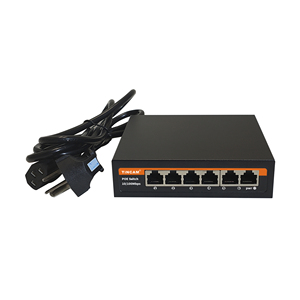 TINCAM süper Mini 6 Port POE anahtarı 48V 100 metre 4 RJ45 POE 10/100M + 2 RJ45 CCTV 10/100M CCTV için küçük boyutlu PoE anahtarları - Product Image 2