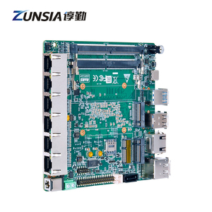 Zunsia Intel 12th Gen 2 * DDR5 6Lan i226-V X86 Embedded Router Firewall Motherboard Ultra 125U 155U 125H 155H Nano itxマザーボード