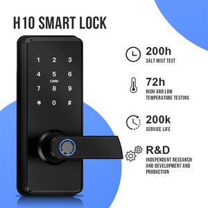 Intelligentes Türschloss mit Fernbedienung Digitaler Finger abdruck und Tastatur code WIFI Access App Control Cloud-Daten speicher Home Hotel - Product Image 2