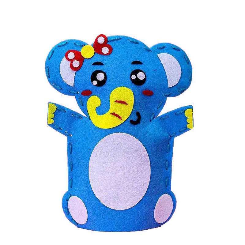 Elefante de niña de bricolaje